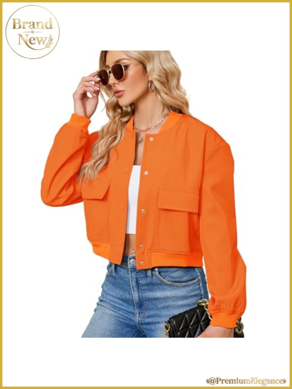 Cropped Bomber Jacket Women Short Trendy Casual Varsity 2026
